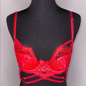 Honey Birdette Red lace bra